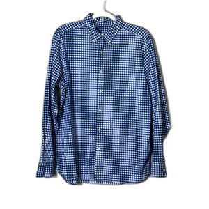 Vineyard Vines On The Go Performance Blue White Checkered Button Down Large BRRR